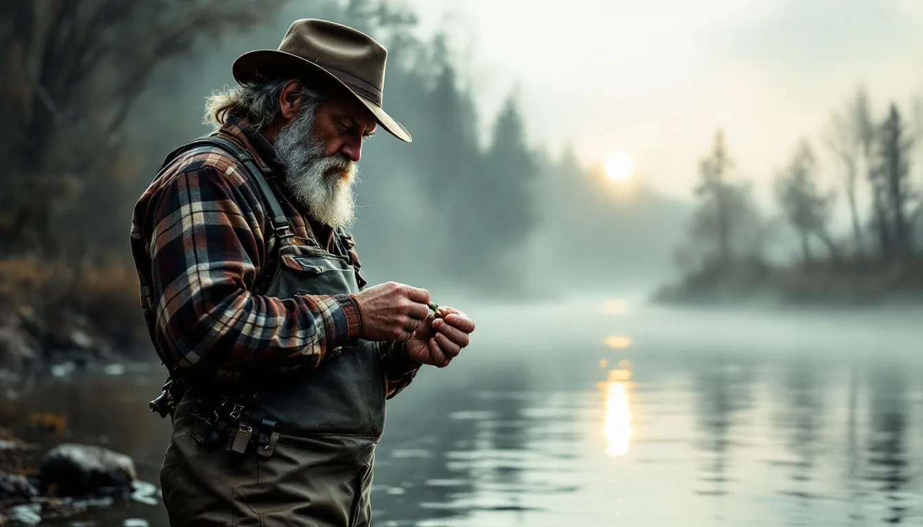 A fisherman casting a line at one of the top sturgeon fishing spots on the Fraser River.