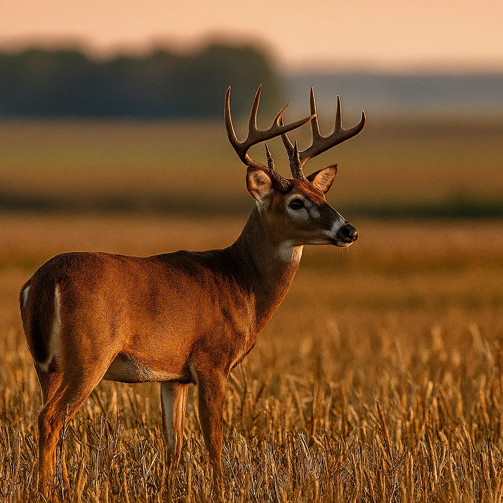 White‑tailed deer buck in Manitoba