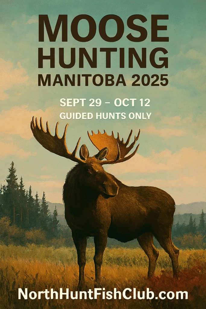 bull moose in Manitoba wilderness