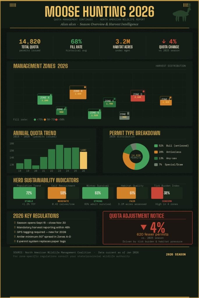 Moose BC hunting statistics and regulations 2026