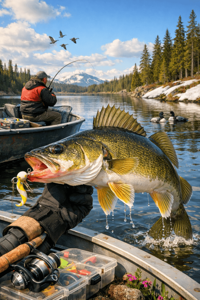 Spring Walleye Fishing in Canada
