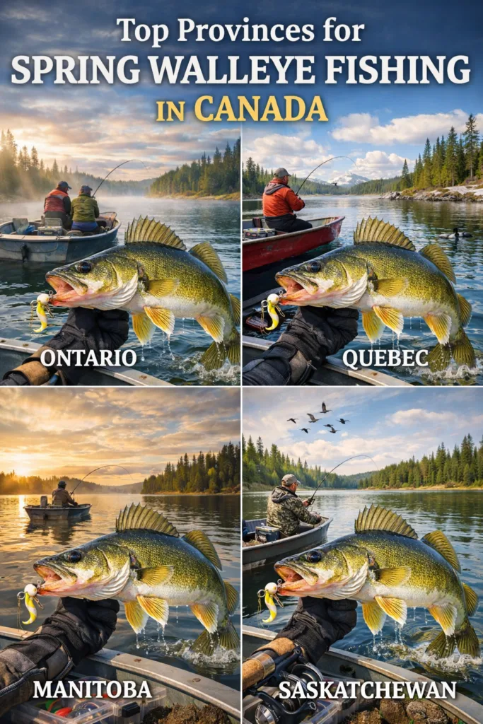 Top Provinces for Spring Walleye Fishing in Canada